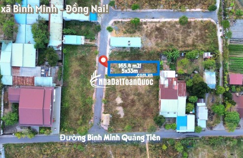 Bán lô đất gần chợ Trà Cổ - giá 1,35 tỷ 165m2, xã Bình Minh, Đồng Nai